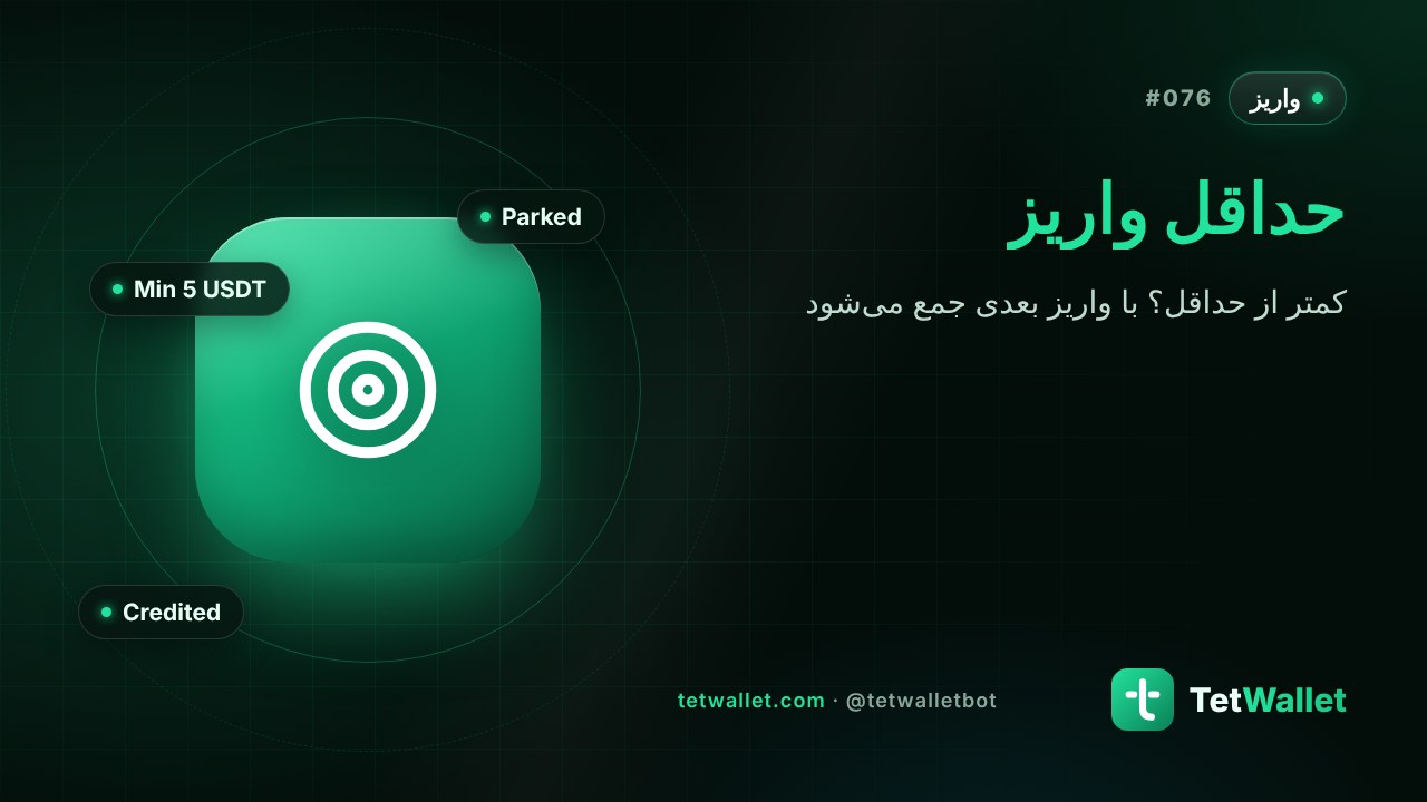 حداقل واریز و واریز کمتر از حداقل