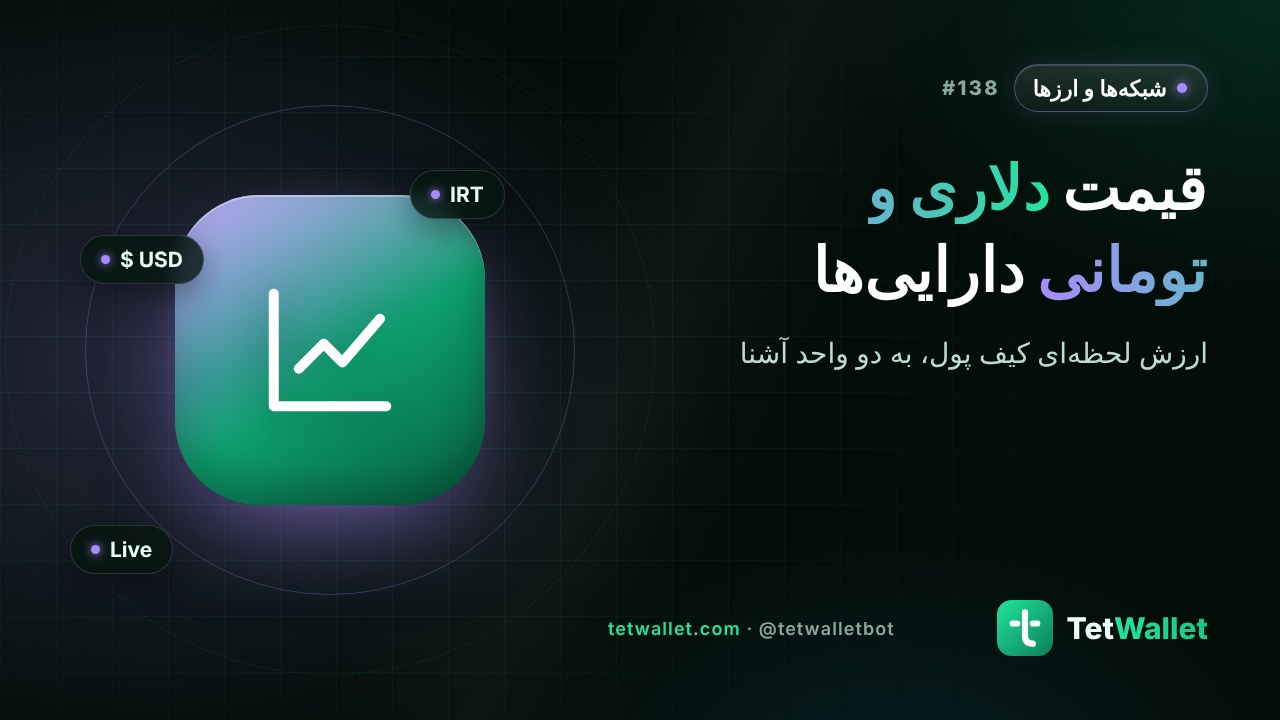 قیمت دلاری و تومانی دارایی‌ها
