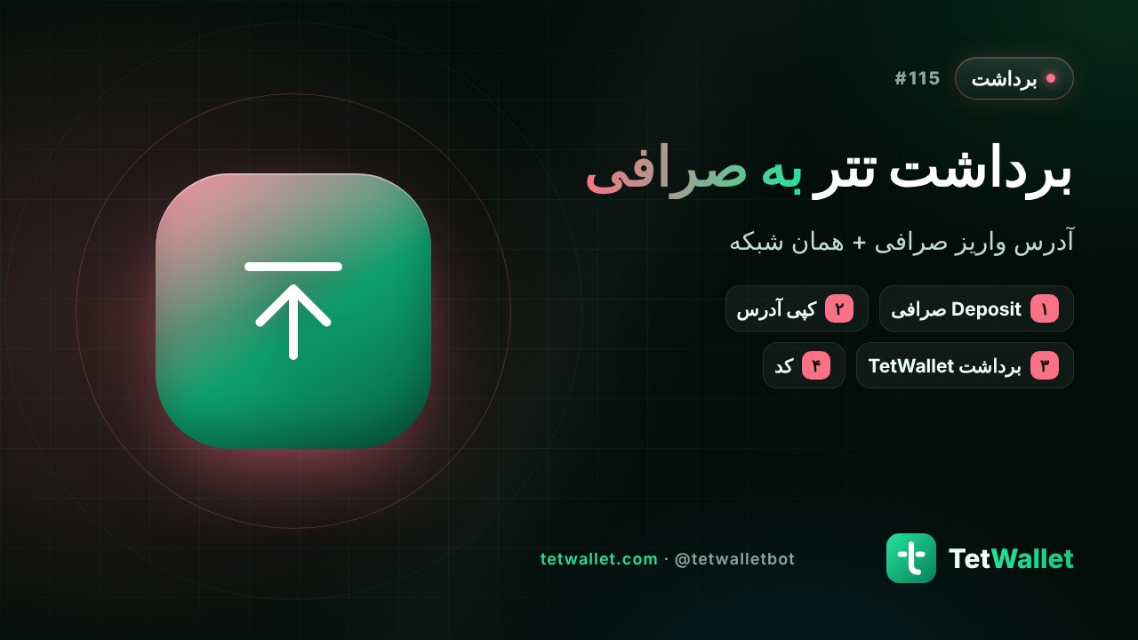 برداشت تتر به صرافی